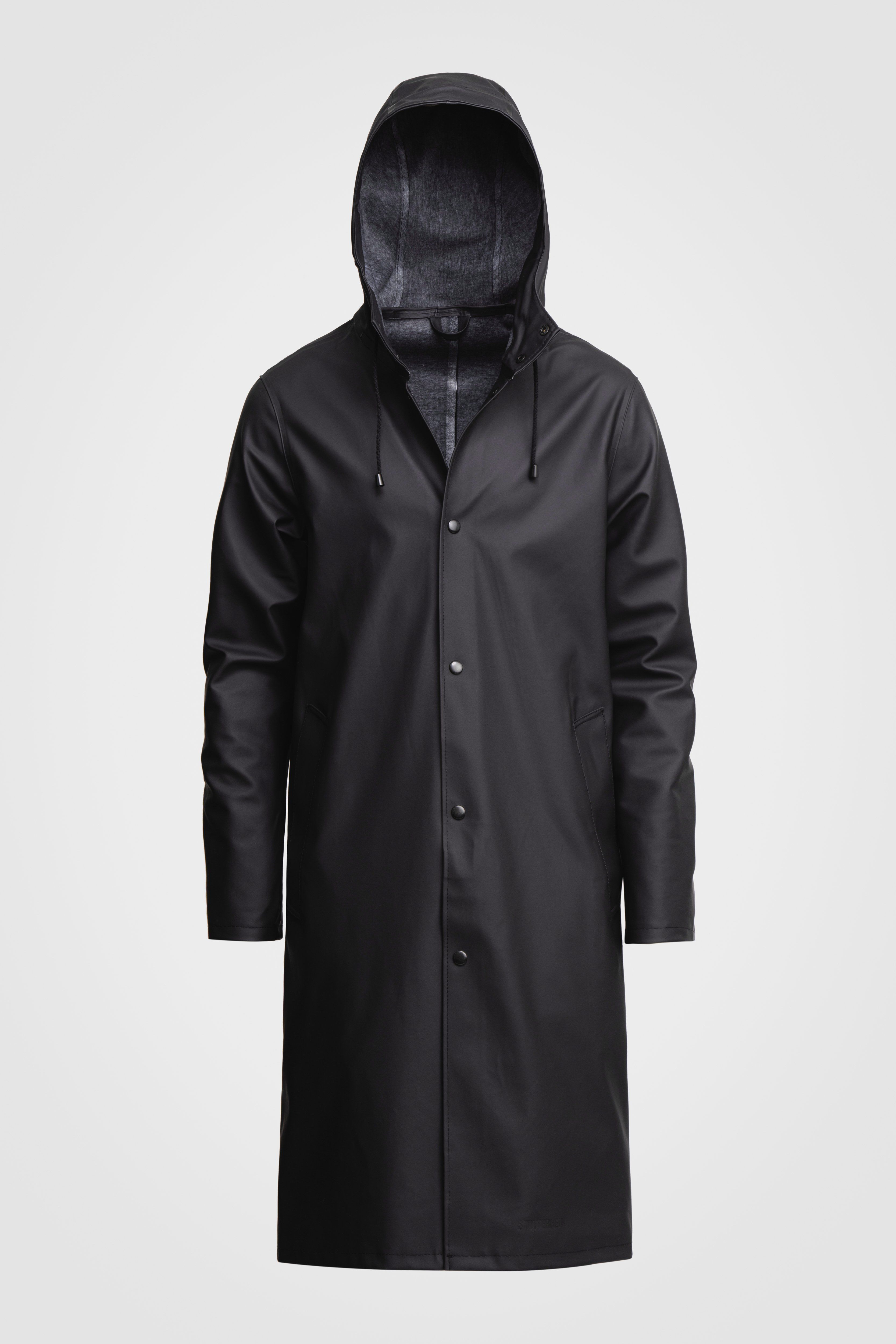 Stockholm Long Raincoat Black - 5