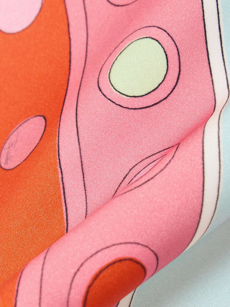Printed satin-jersey dress 4