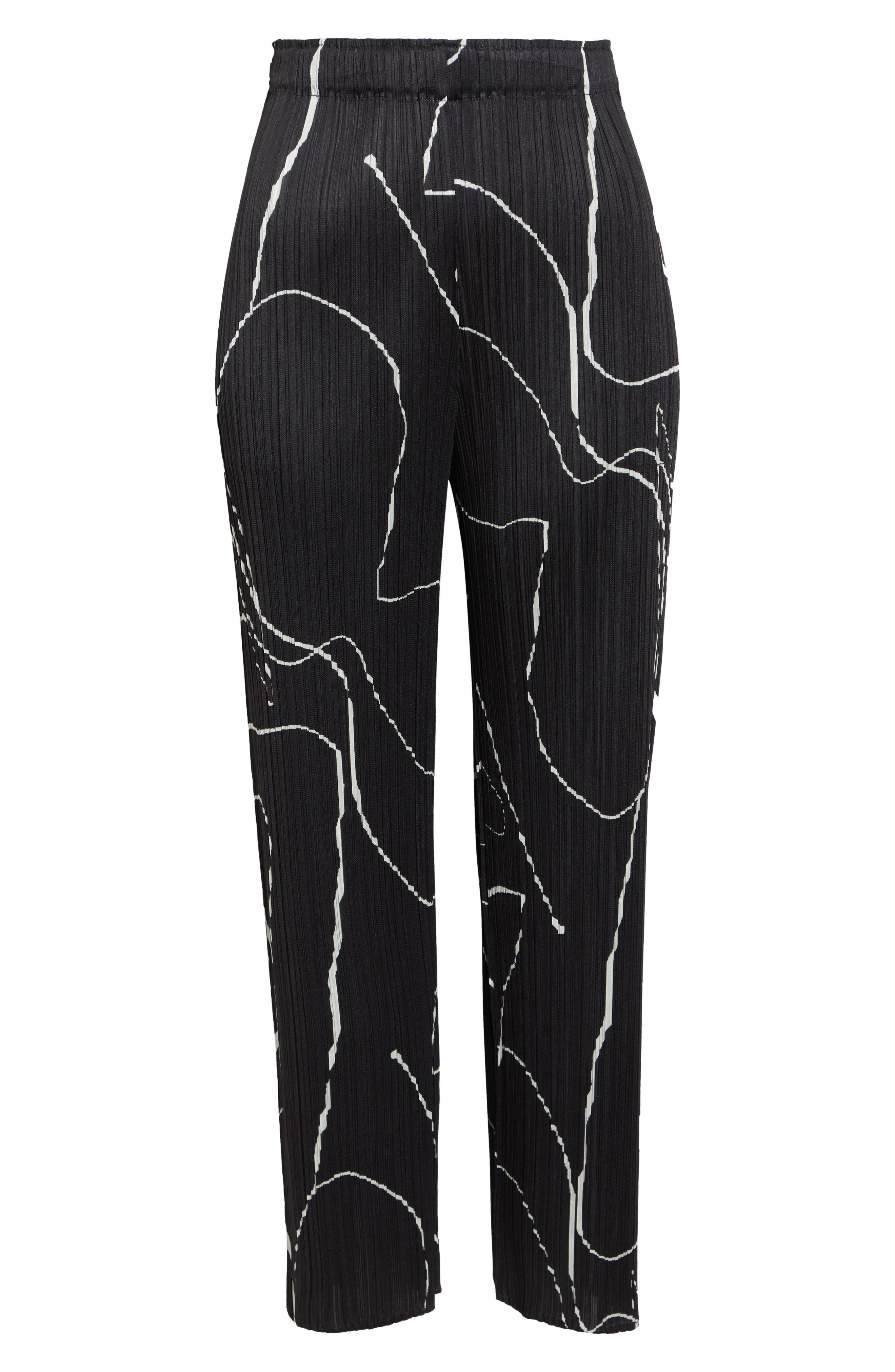 Pleats Please Issey Miyake Pause Pleated Pants in Black at Nordstrom - 6