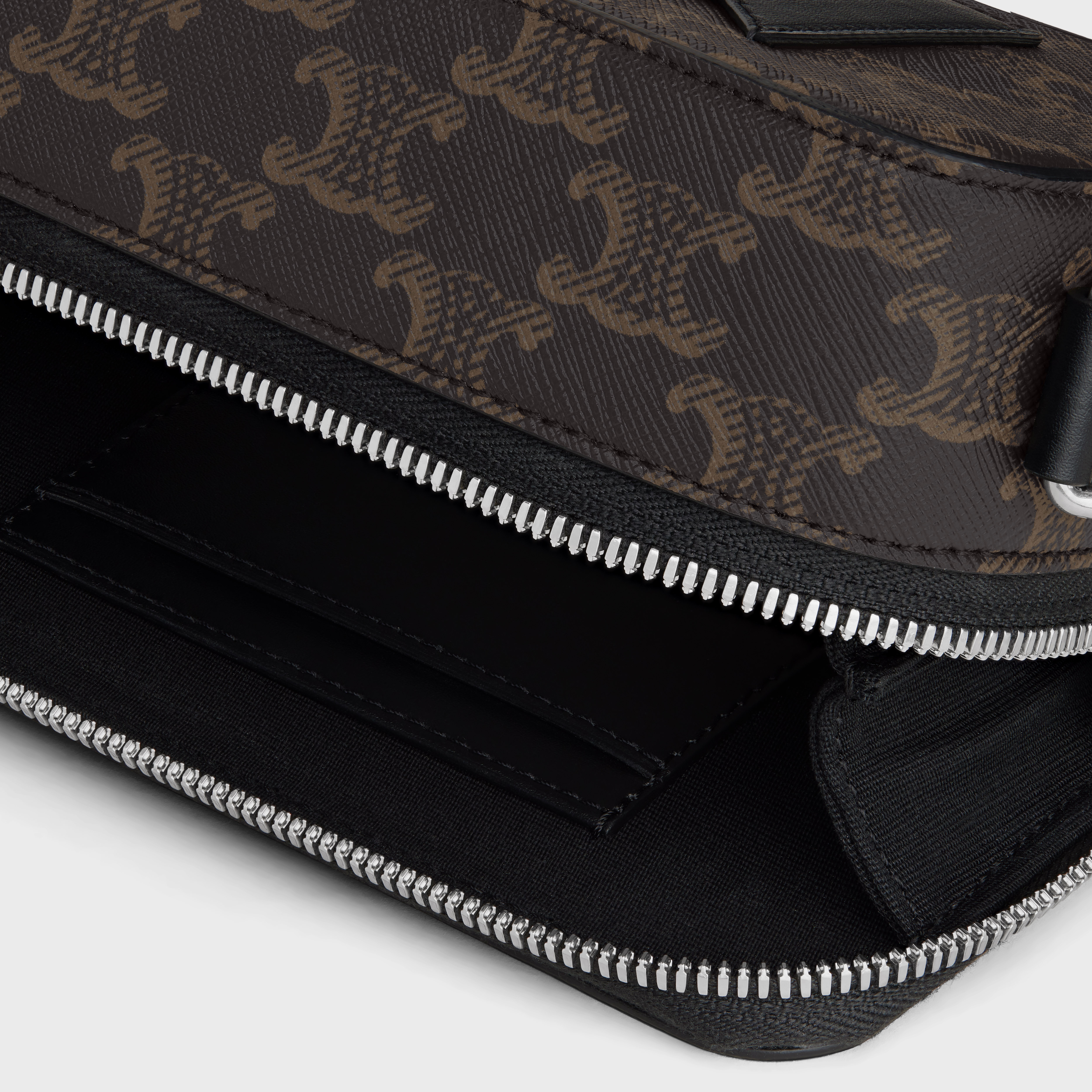 MINI MESSENGER BOX in TRIOMPHE CANVAS AND CALFSKIN - 4