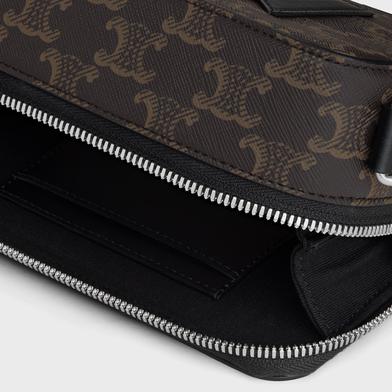 MINI MESSENGER BOX in TRIOMPHE CANVAS AND CALFSKIN 4