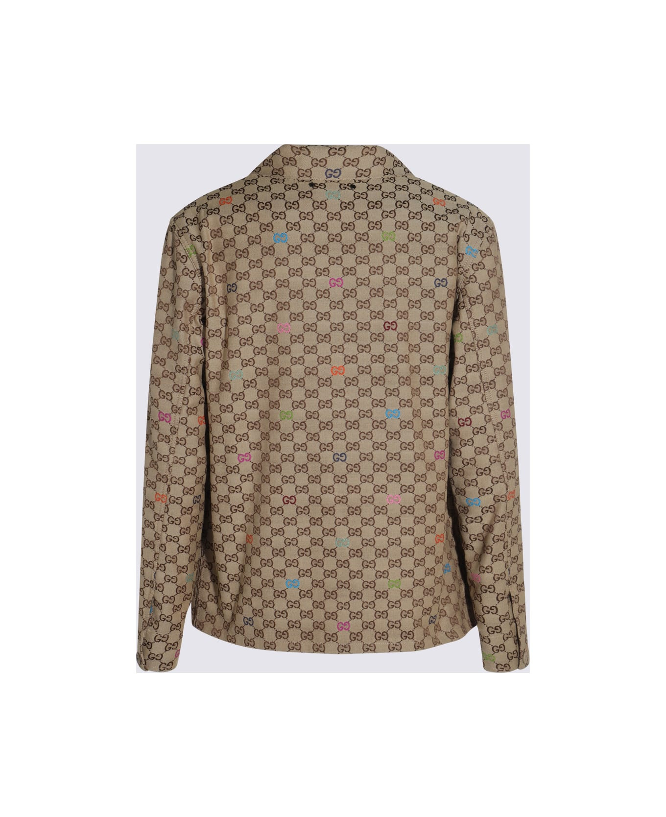 Beige Cotton Casual Jacket - 2