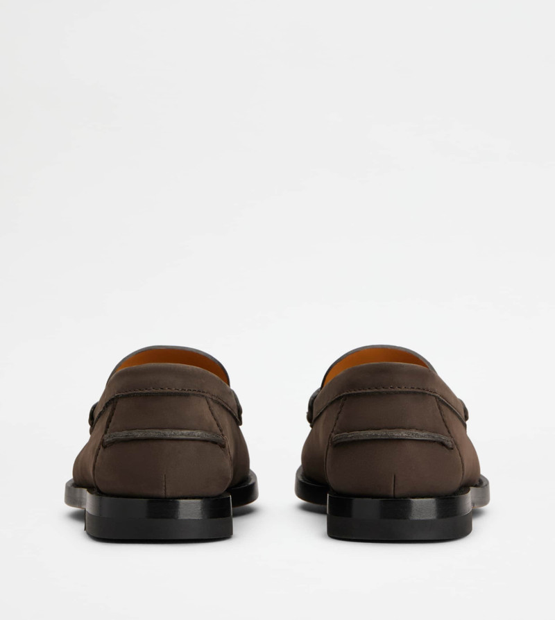 Tod's LOAFERS IN NUBUCK - BROWN outlook