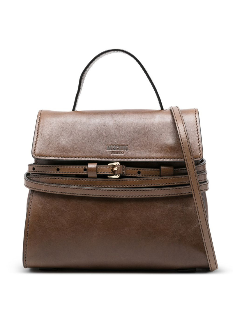 small Tie me buckle-strap tote bag 1