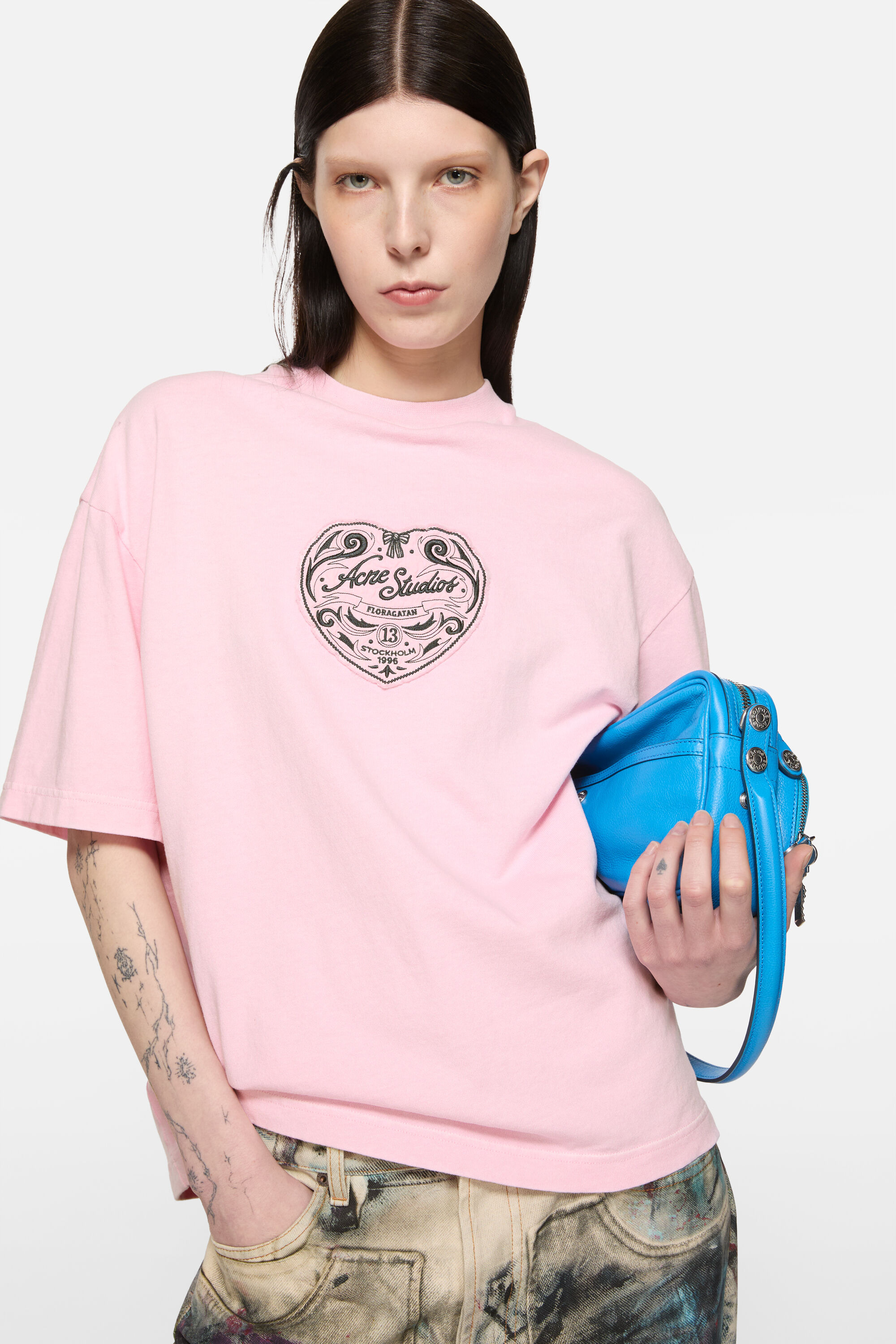 Logo t-shirt - Baby pink - 4