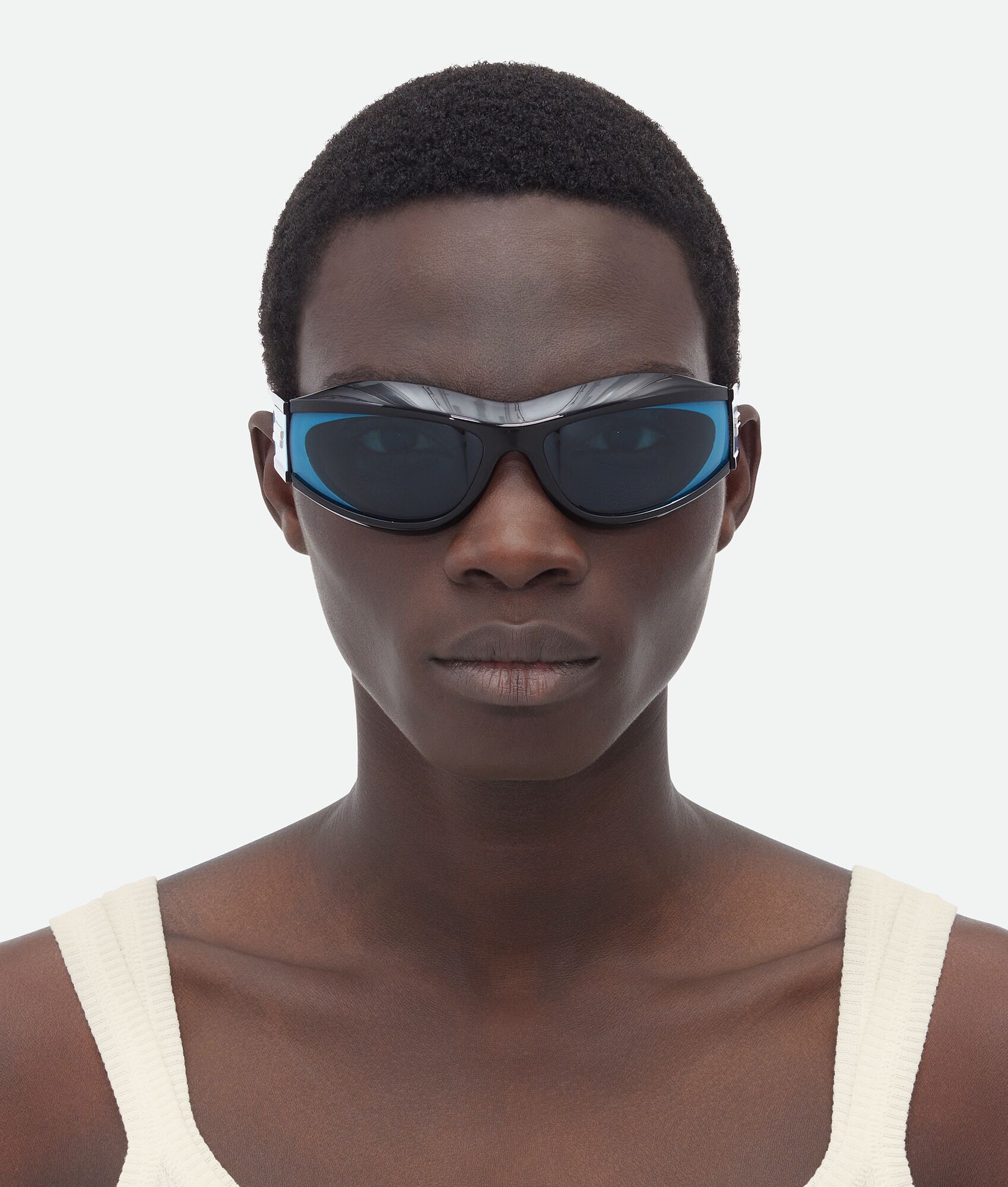 Cangi Wraparound Injected Acetate Sunglasses - 2