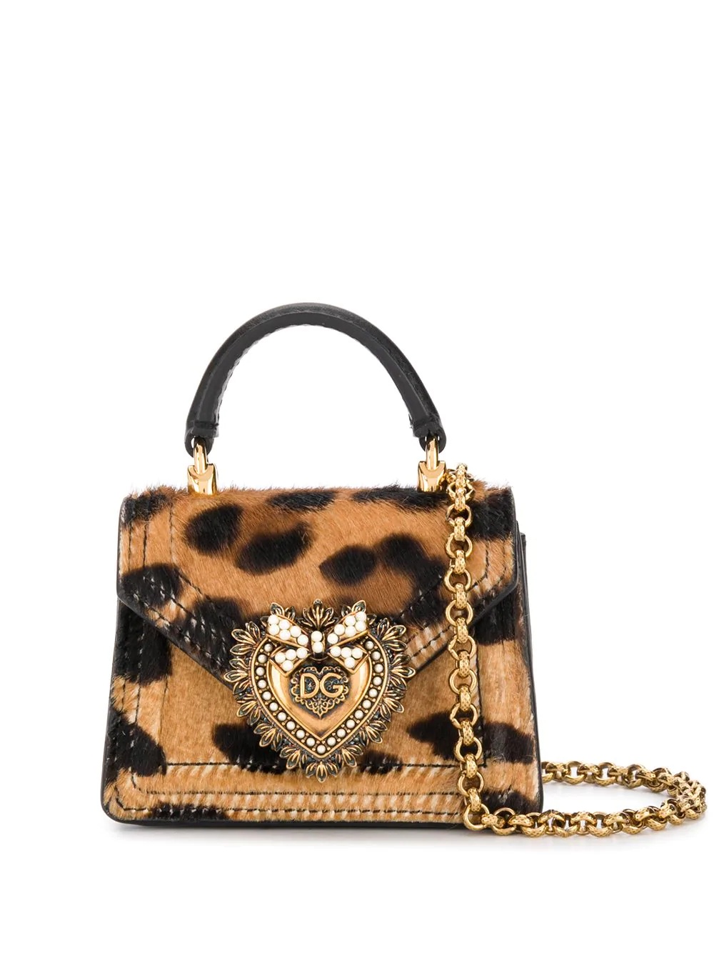 leopard print mini bag - 1