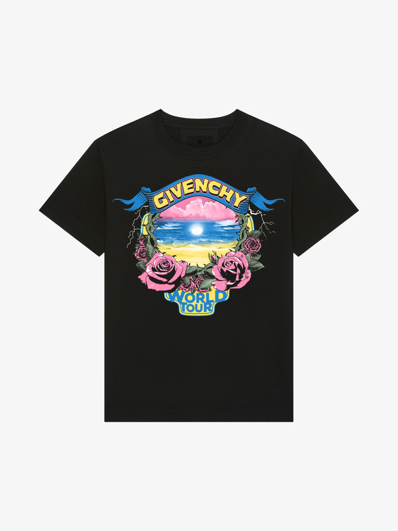 GIVENCHY WORLD TOUR OVERSIZED T-SHIRT IN COTTON - 1