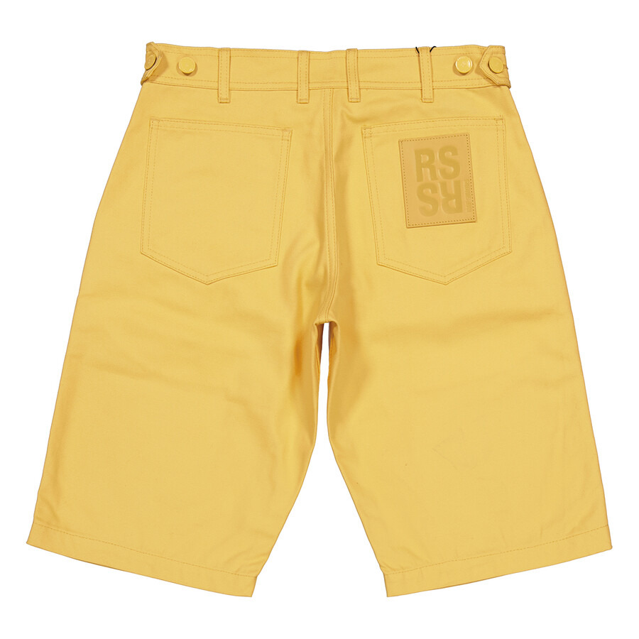 Raf Simons Men's Yellow Denim Skate Shorts - 6