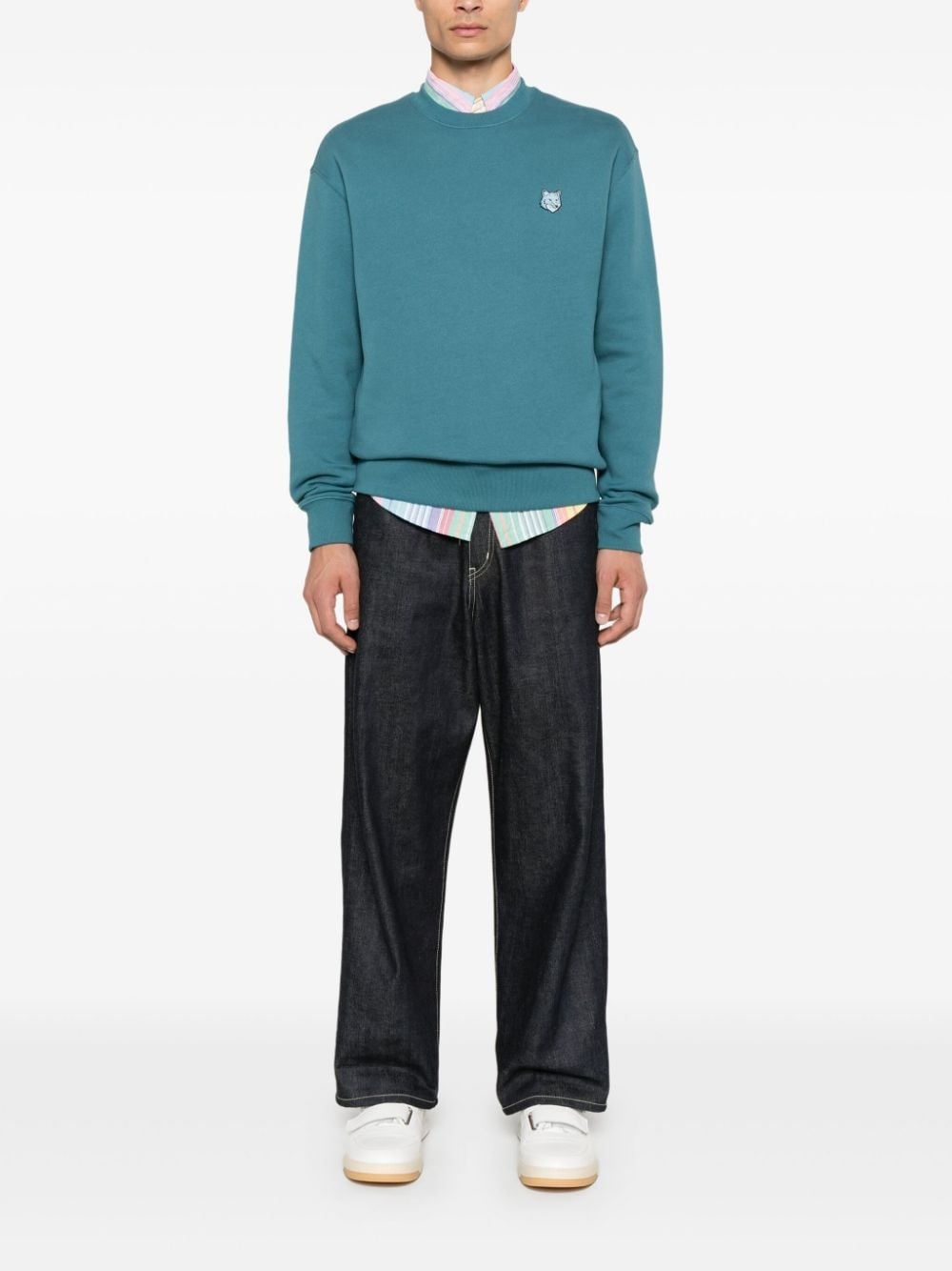 Bold Fox Head patch sweatshirt - 2