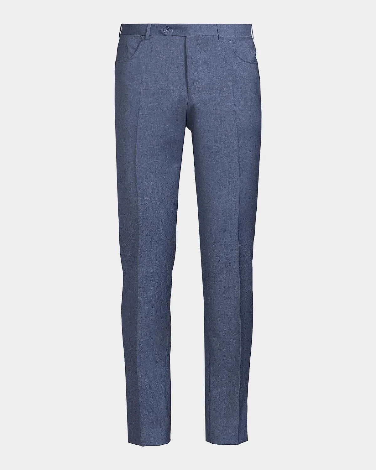 Classic Solid Dress Trousers - 1