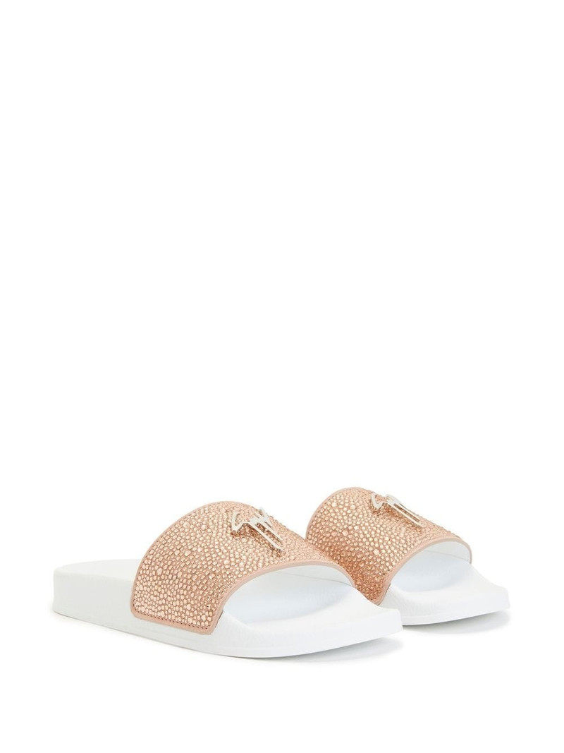 Giuseppe Zanotti Brett embellished slides outlook