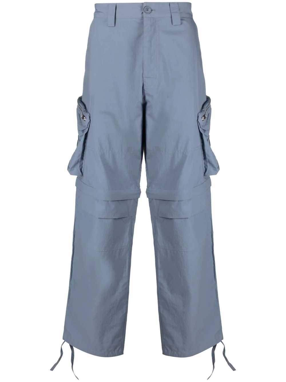 straight-leg cargo trousers - 1