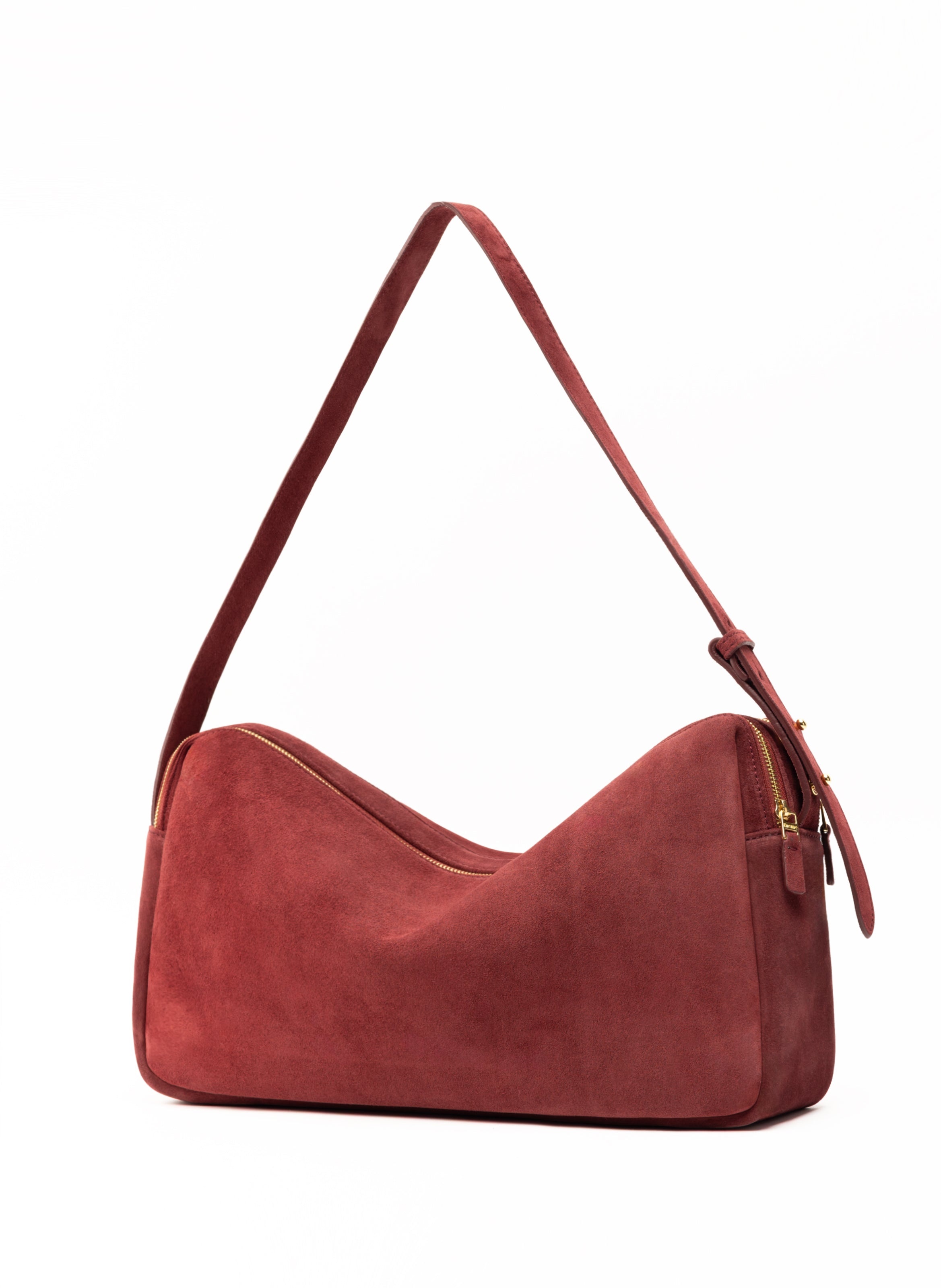 Trousse Large Suede Burgundy - 2
