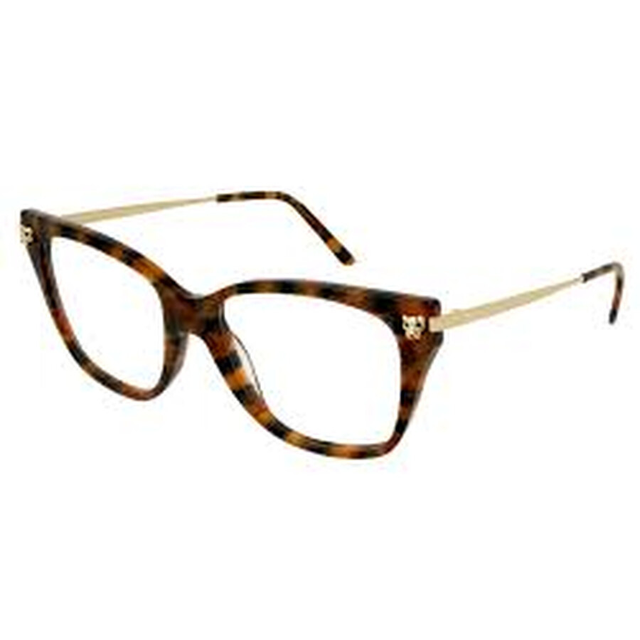 Cartier Panthere de Cartier Demo Cat Eye Ladies Eyeglasses CT0026O 003 52 - 1