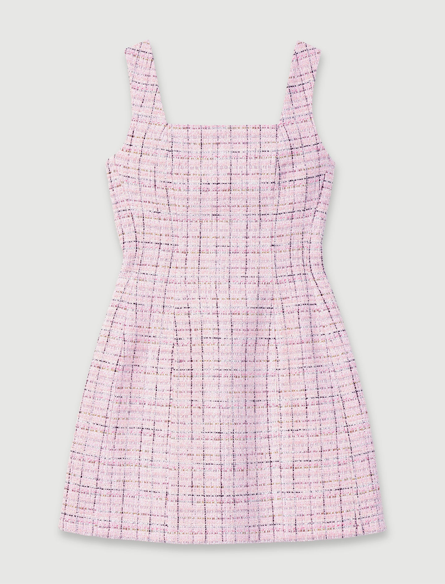 Sleeveless tweed dress - 1