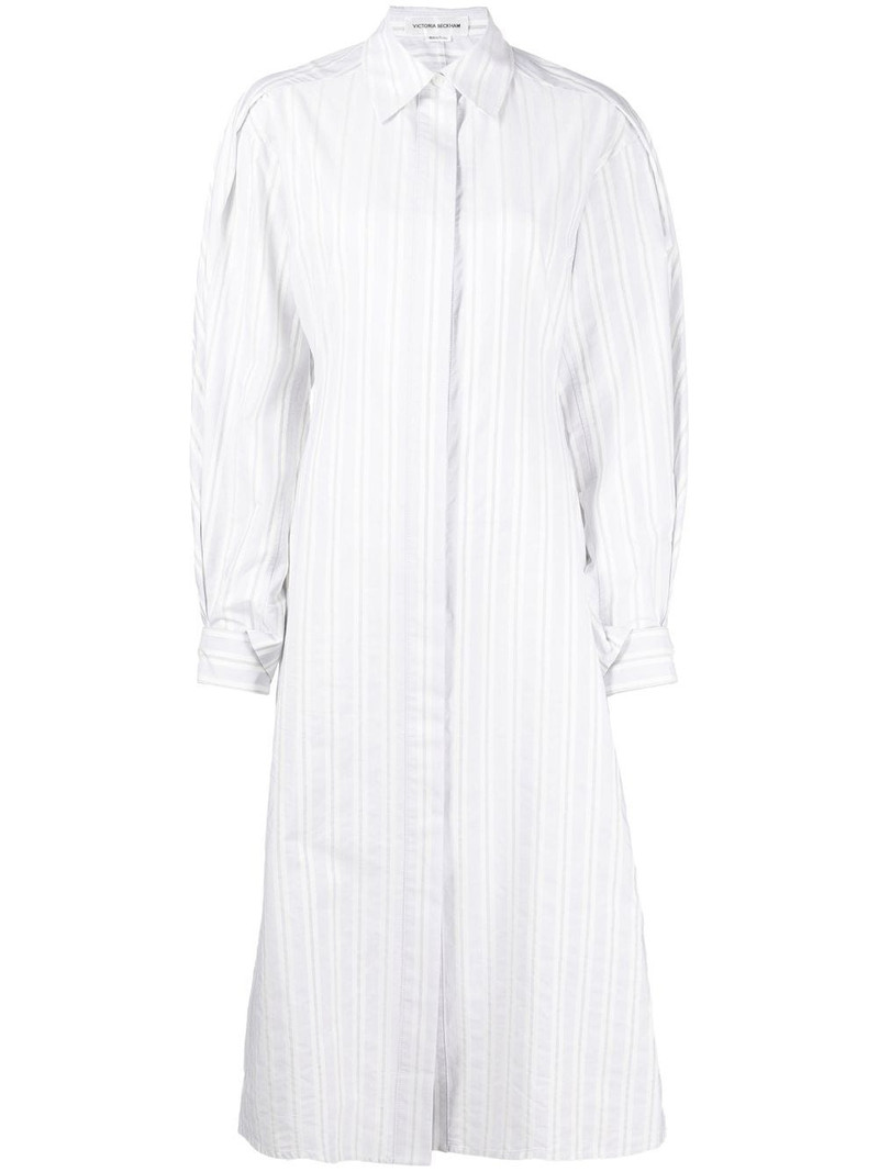 vertical-stripe shirt dress 1