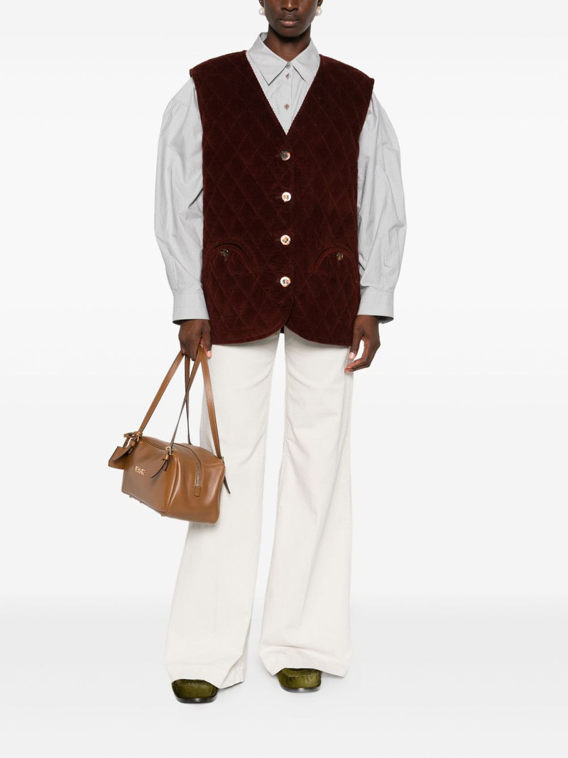BLAZÉ MILANO quilted corduroy gilet outlook