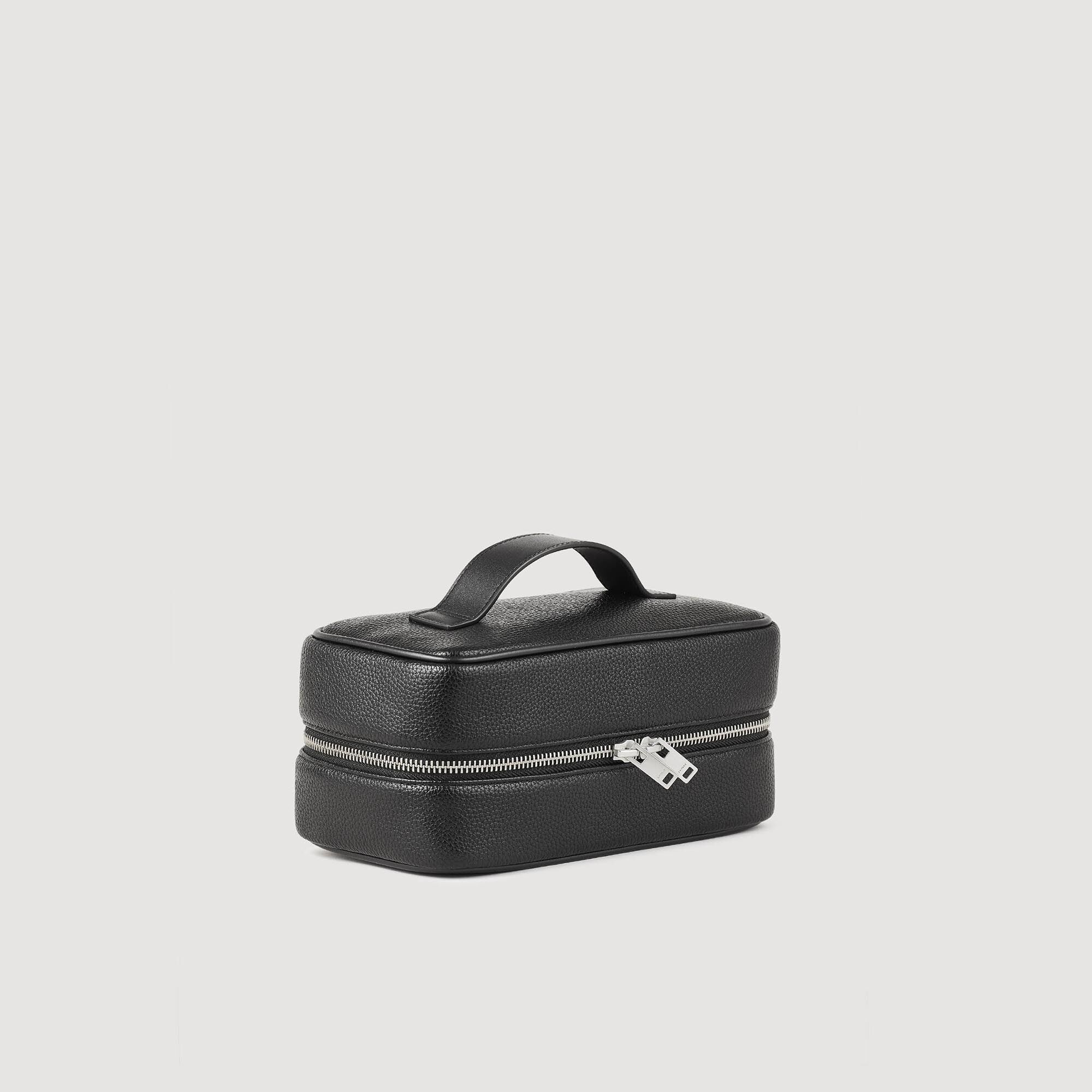 TOILETRY BAG IN GRAINED FABRIC - 2