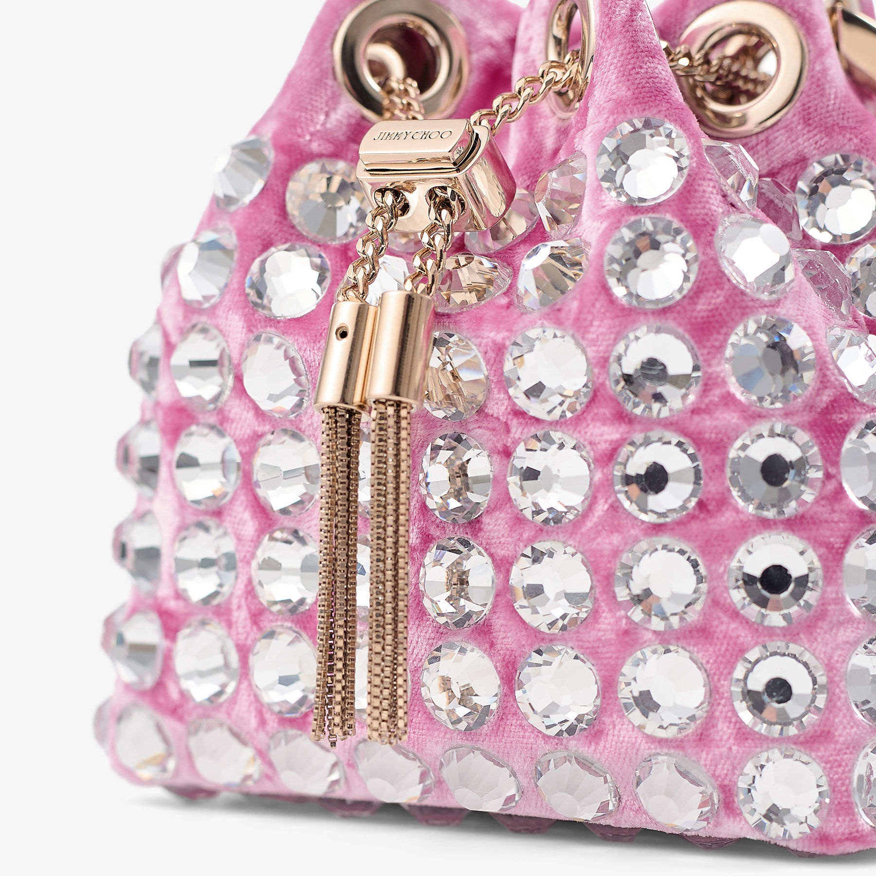 Micro Bon Bon
Magenta Crushed Velvet Mini Bag - 3