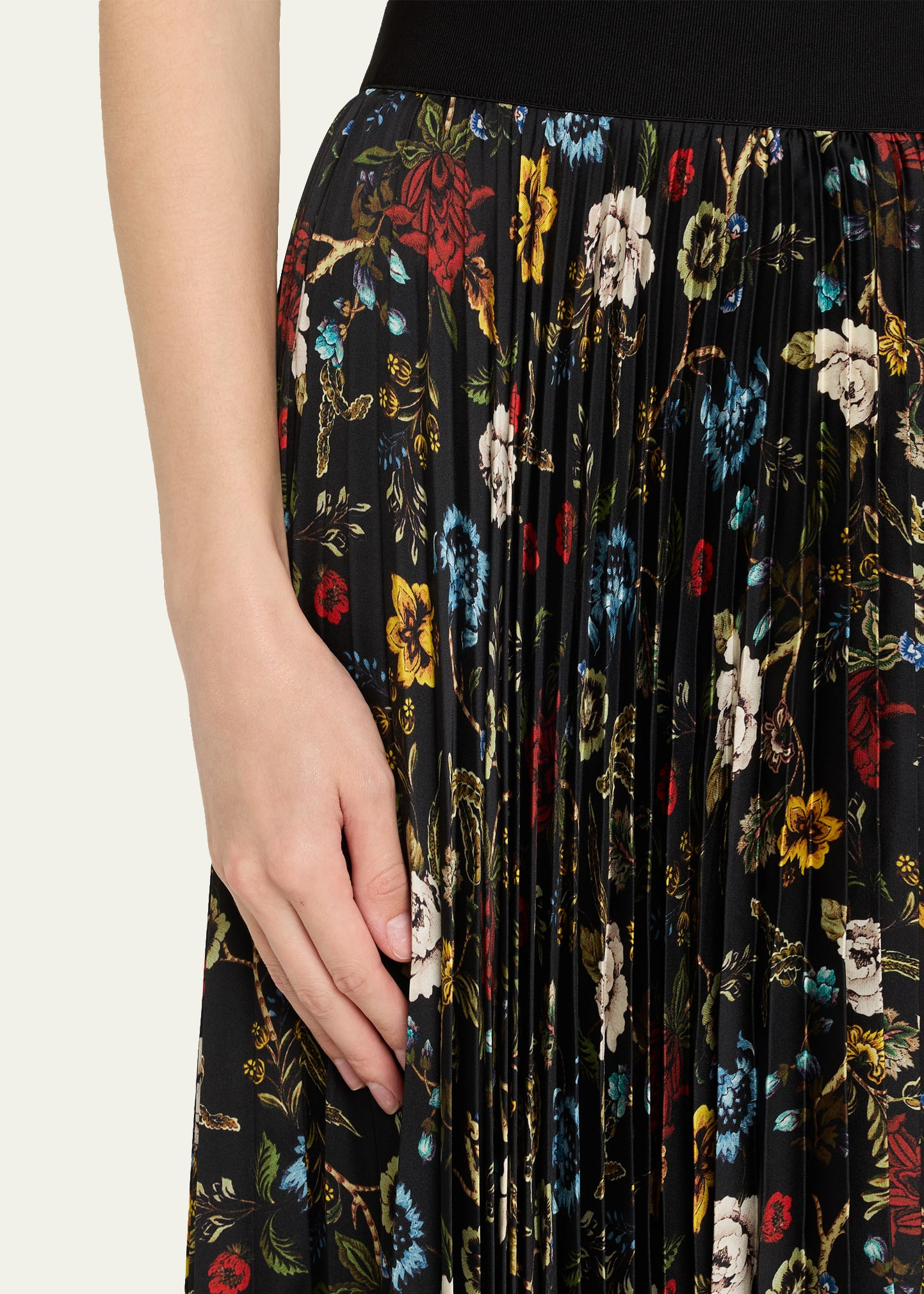 Tapestry Trails Katz Asymmetric Pleated Maxi Skirt - 5
