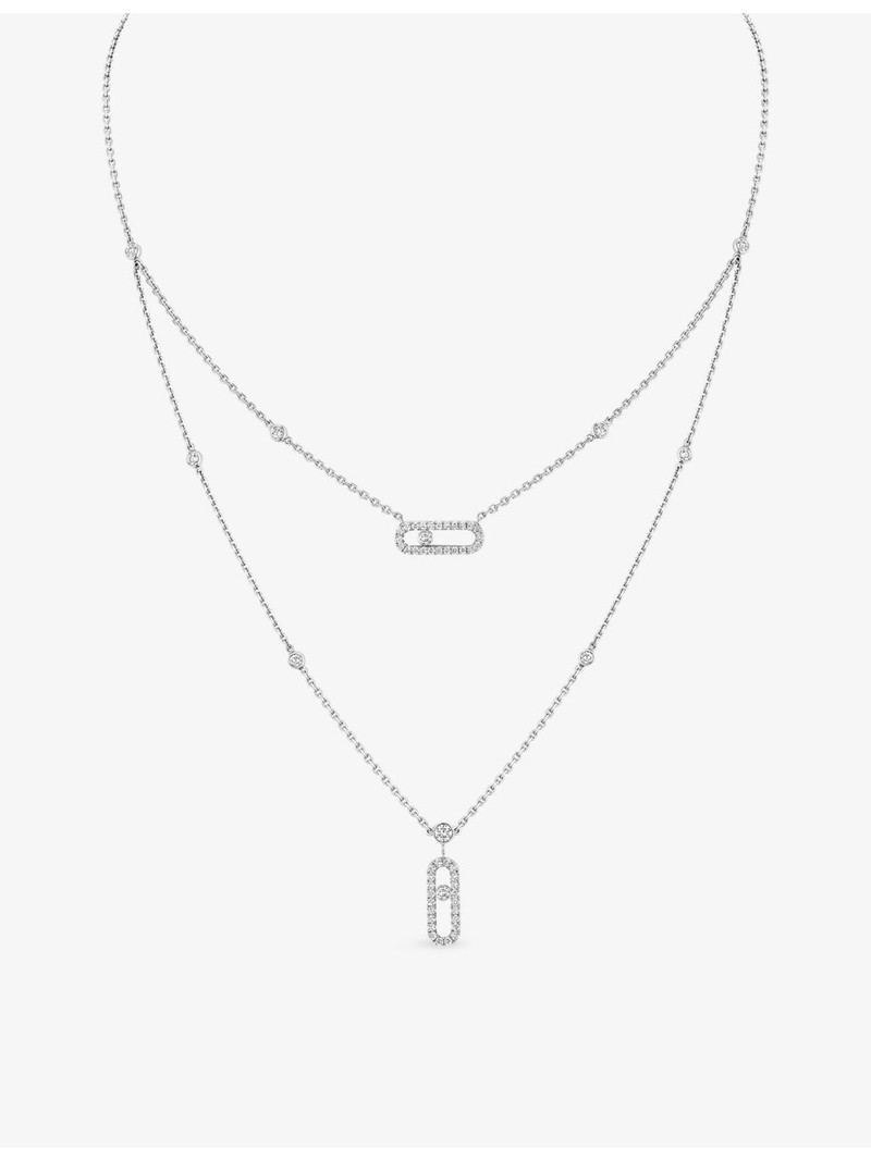 Move 18ct white-gold and diamond necklace 1