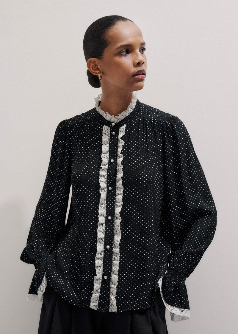 Lace Trim Blouse 5