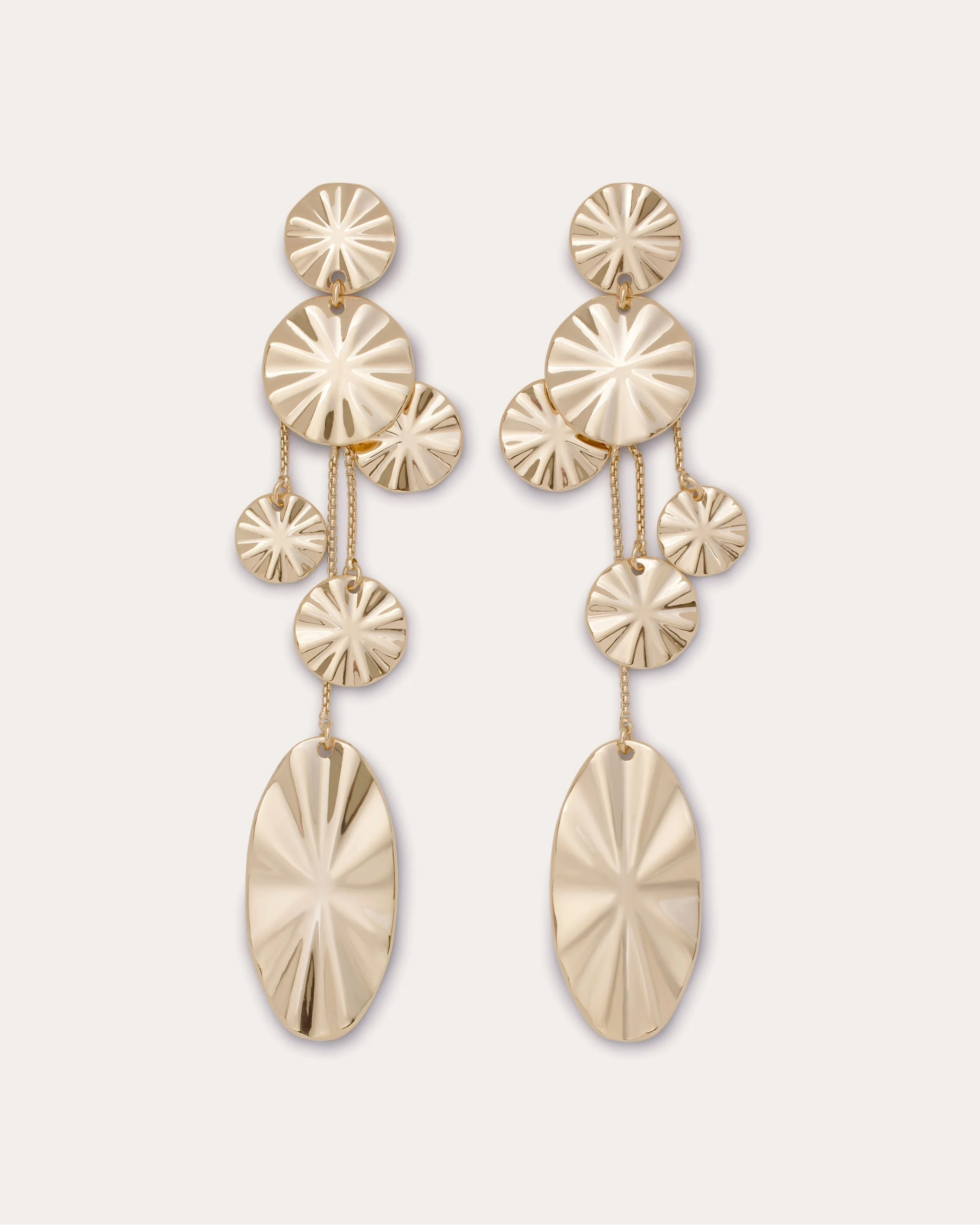 Eleonora Molten Disk Earrings - 1