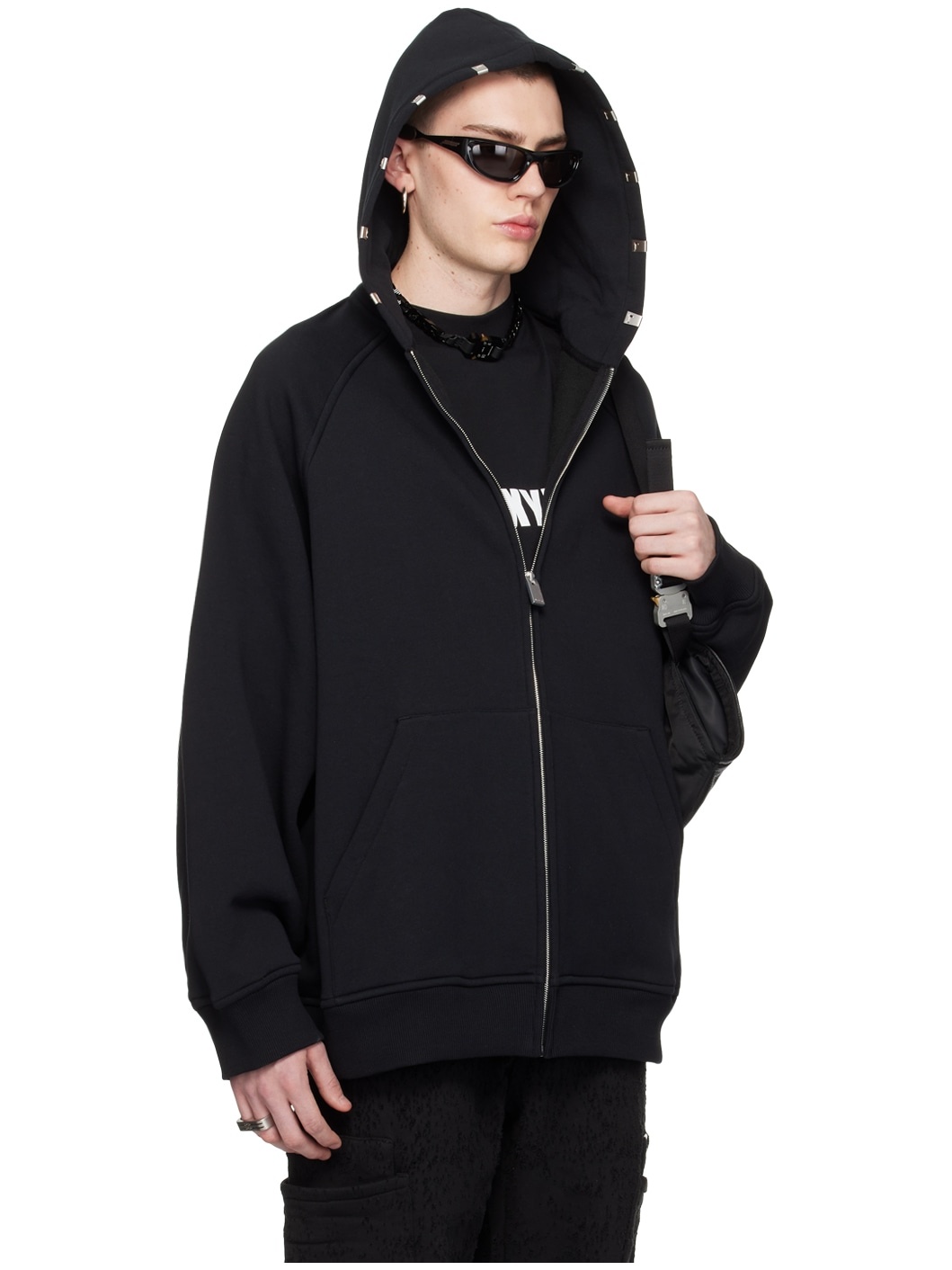 Black Lightercap Hoodie - 2