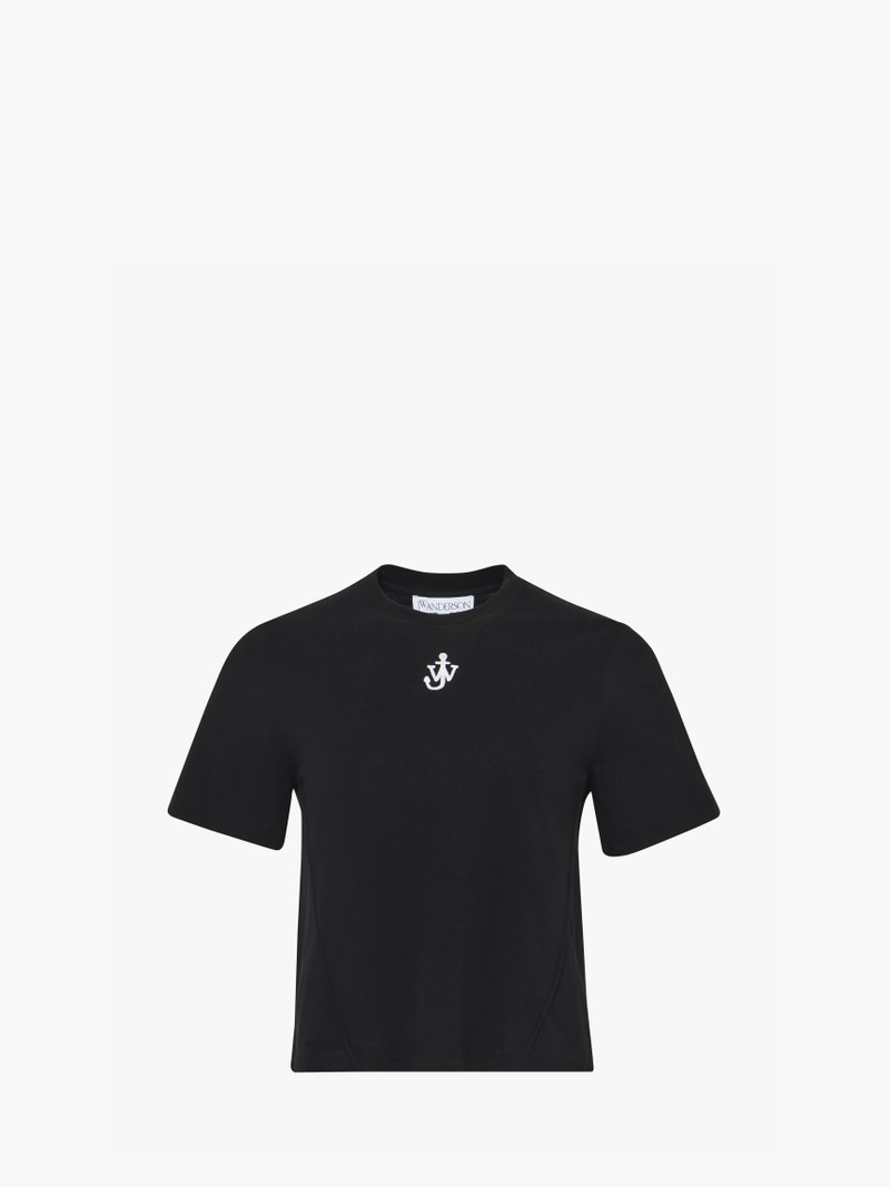 ANCHOR LOGO CROPPED PANELLED T-SHIRT 1