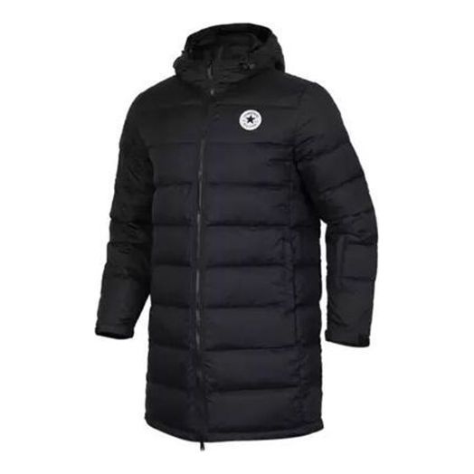 Converse Sports Leisure Thickened Thermal Windproof Hooded Down Jacket 'Black' 10005123-A01 - 1
