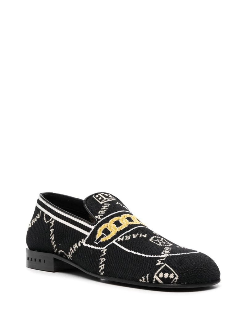 Marnigram trompe l'oeil jacquard moccasins - 2