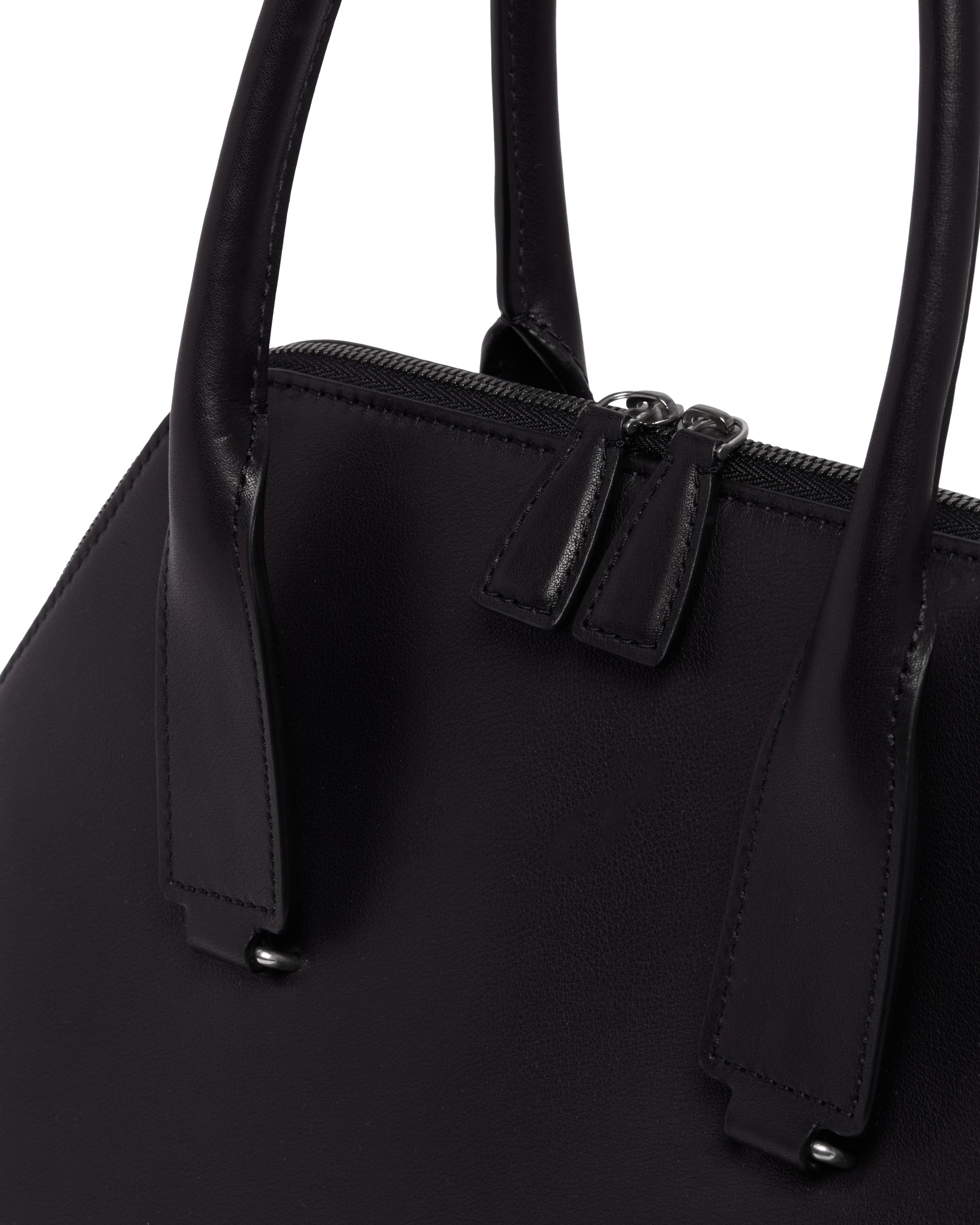 Black Devon Leather Bag - 5
