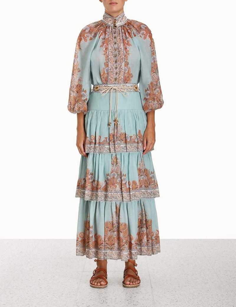 Zimmermann DEVI TIERED SKIRT outlook