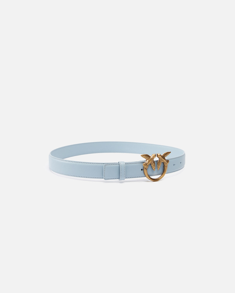 PINKO LOVE BIRDS LEATHER BELT 3CM outlook