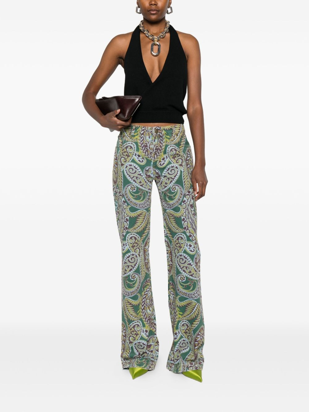 paisley-print jeans - 2