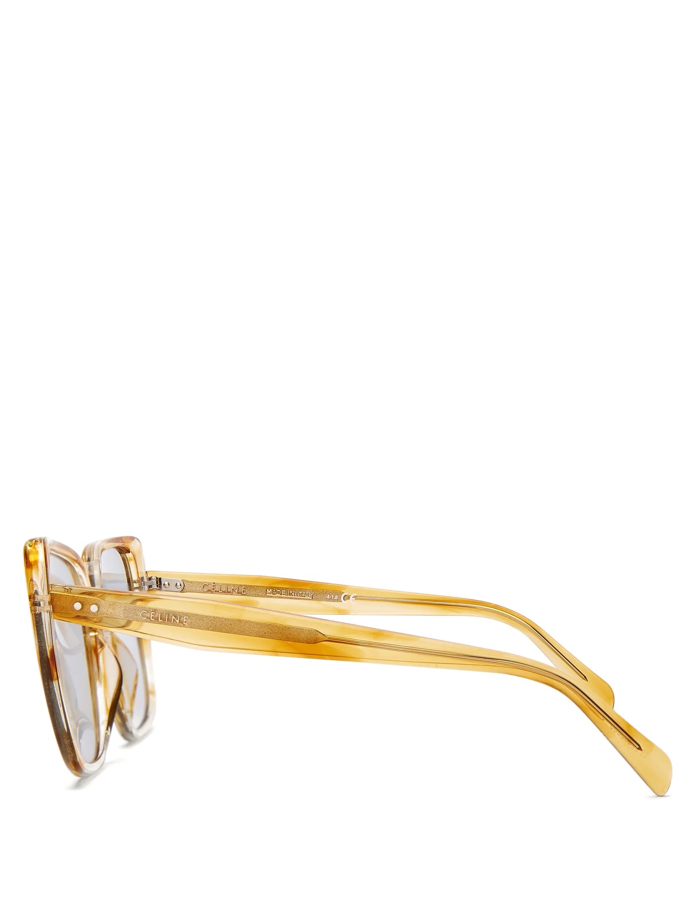 Square cat-eye acetate sunglasses - 3