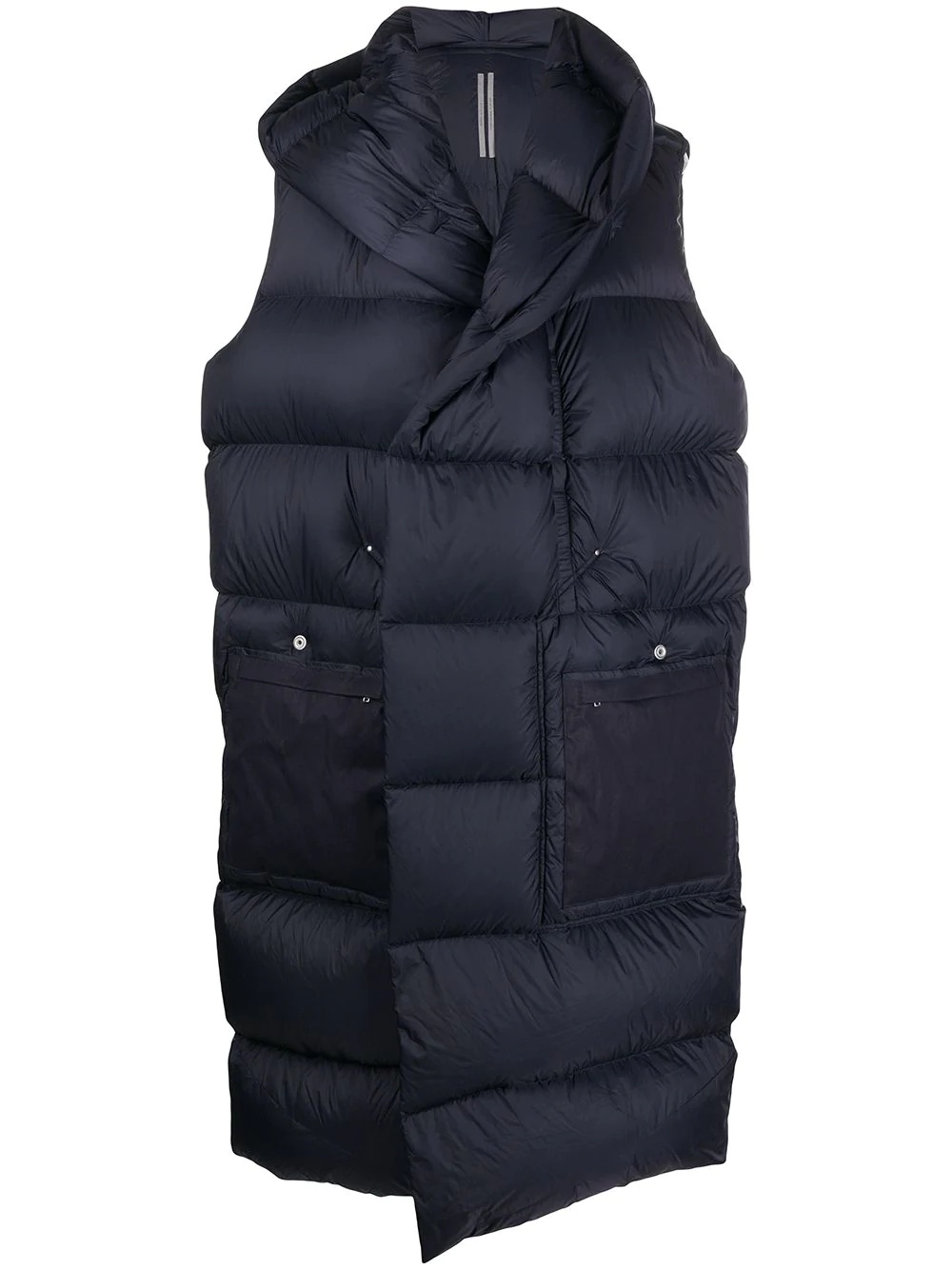 sleeveless padded coat - 1