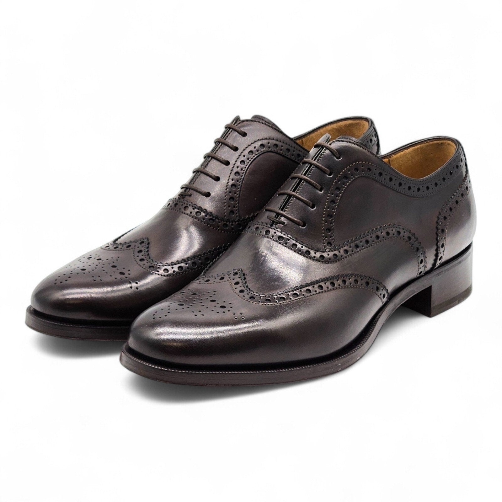 ドレスシューズ・革靴・ビジネスシューズ Christian Louboutin Men's Brogue Leather Oxford Dark Brown Christian Louboutin Christian Louboutin Men's Brogue Leather