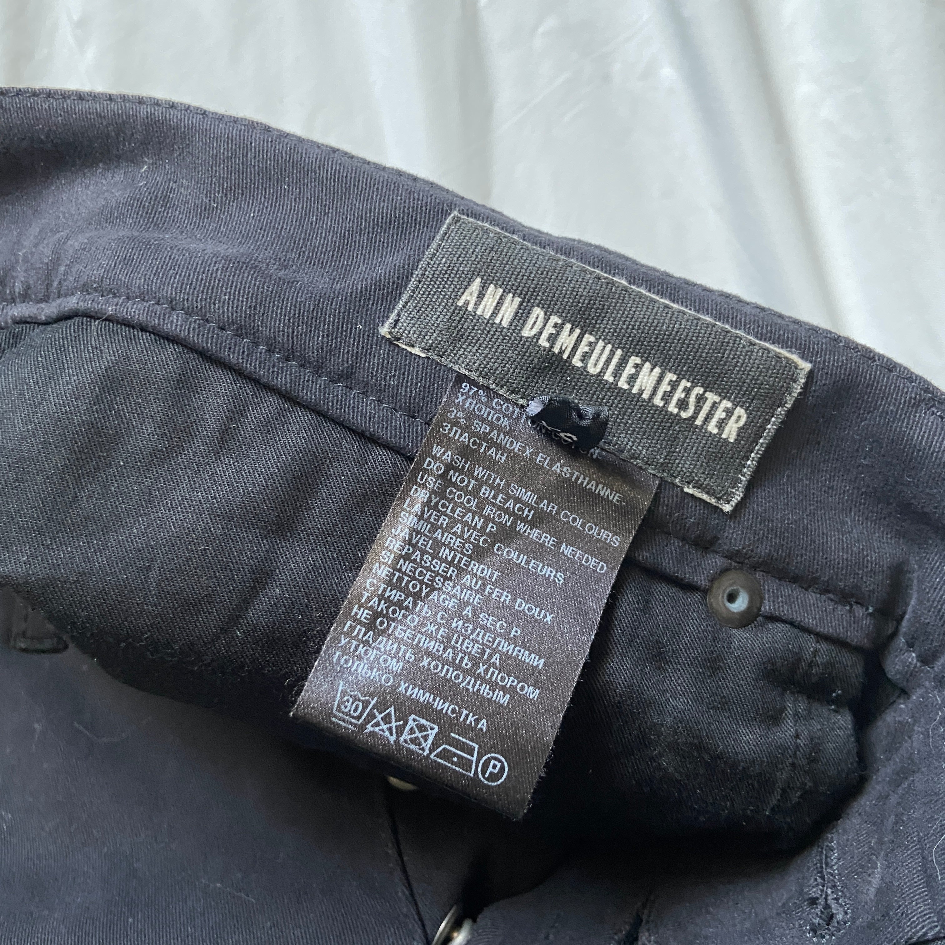 Ann Demeulemeester fw12 runway skinny jeans pants - 12