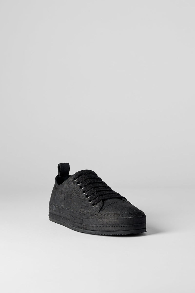 Gert Low Top Sneakers Crosta Painted Black - 4