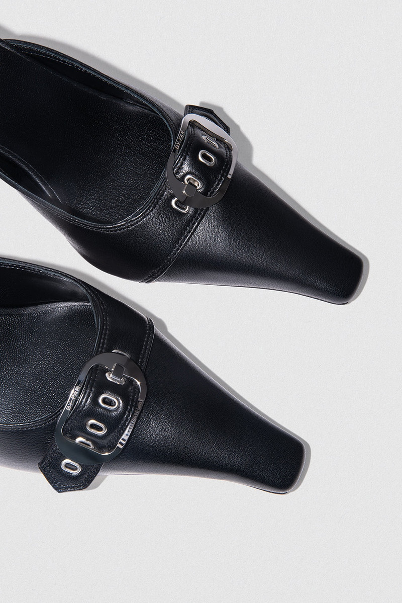 BY FAR EVELYN BLACK NAPPA LEATHER outlook