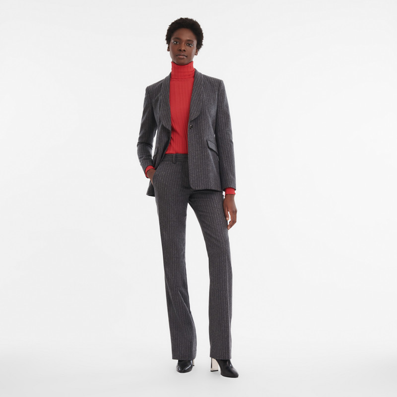 Longchamp Jacket Anthracite - Flannel outlook