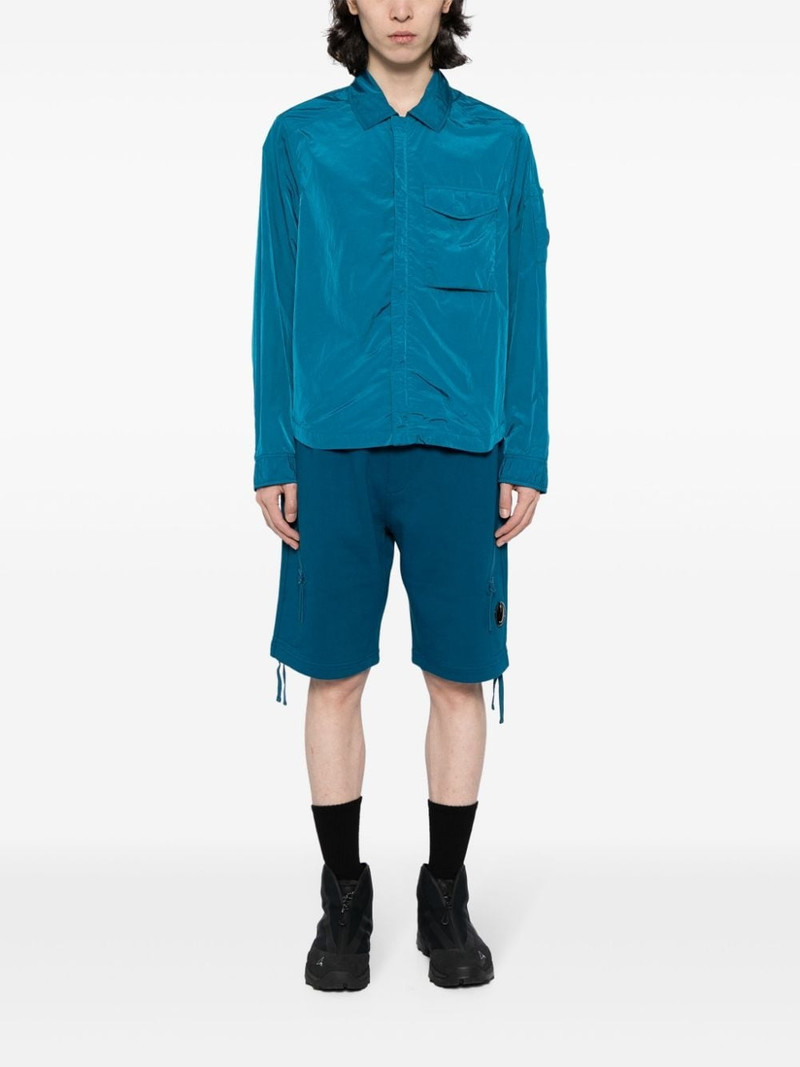 C.P. Company Lens-appliquÃ© zip-up shirt jacket outlook