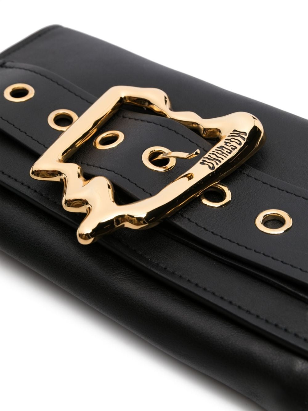 logo-engraved leather crossbody bag - 4