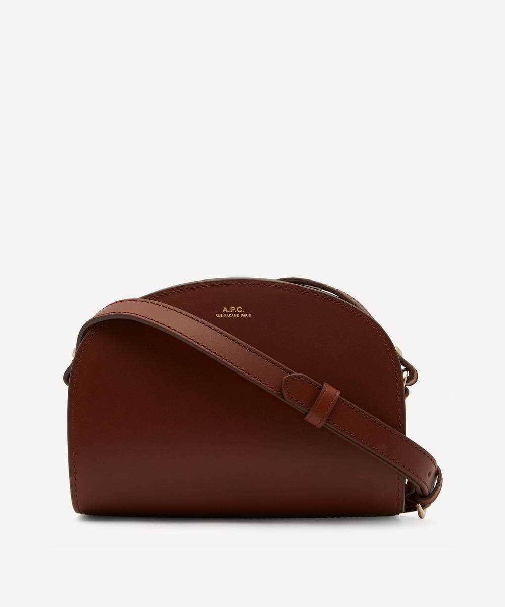 A.P.C. Mini Leather Demi-Lune Bag