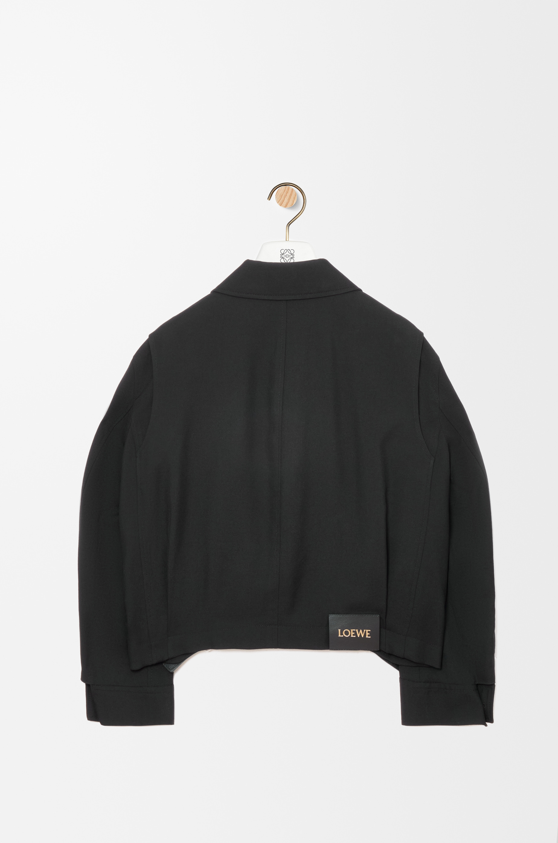 Belted jacket in wool - 2