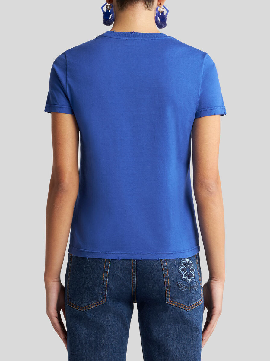 JERSEY T-SHIRT WITH FLOWER PRINT - 4