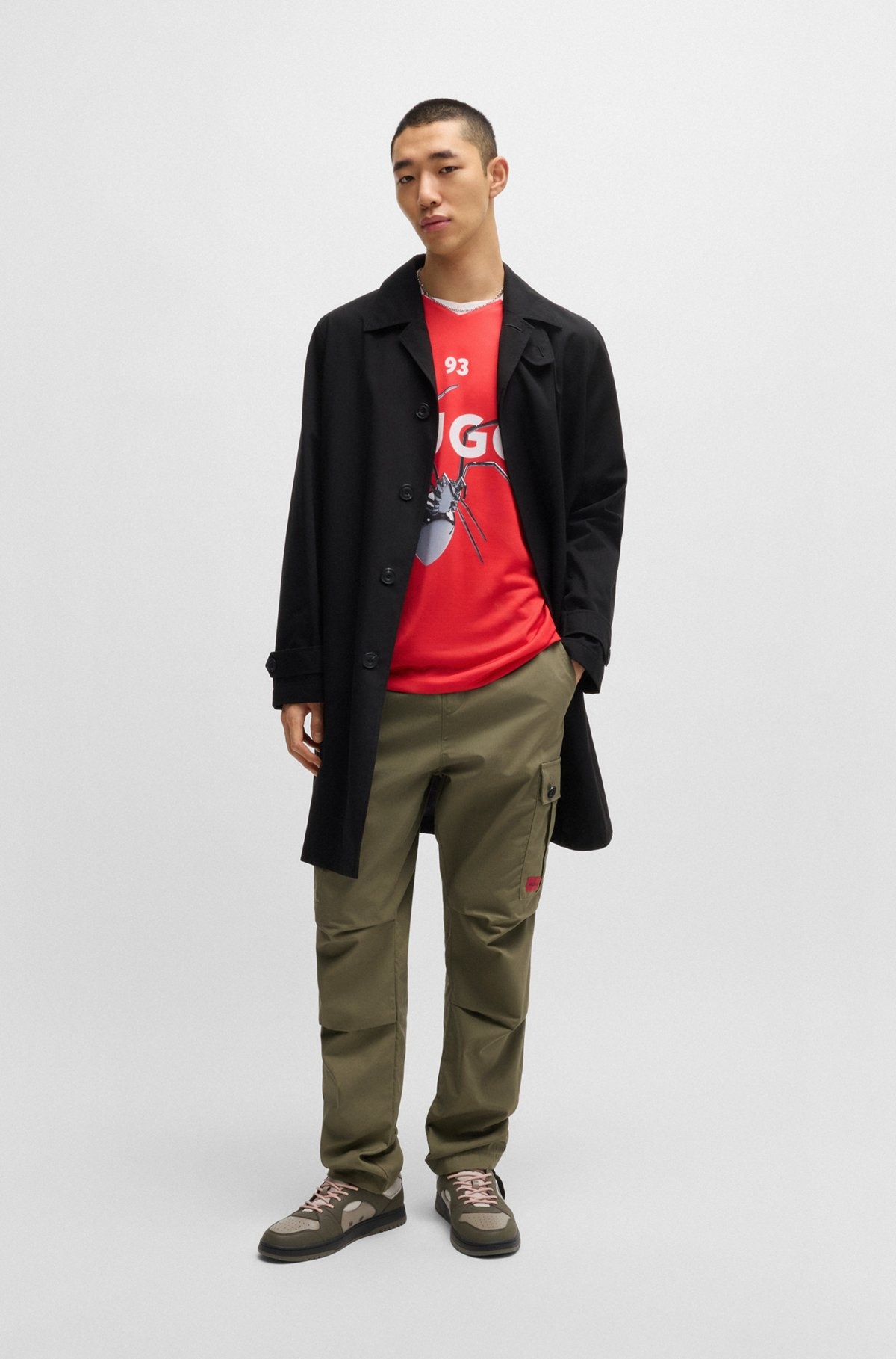 REGULAR-FIT CARGO TROUSERS IN RIPSTOP COTTON - 3