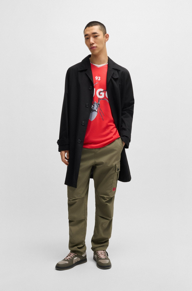 HUGO REGULAR-FIT CARGO TROUSERS IN RIPSTOP COTTON outlook